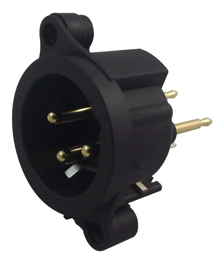 NEUTRIK XLR Ploc, 3 Phol, PCB, Ingearach, Ór-Dhaisithe