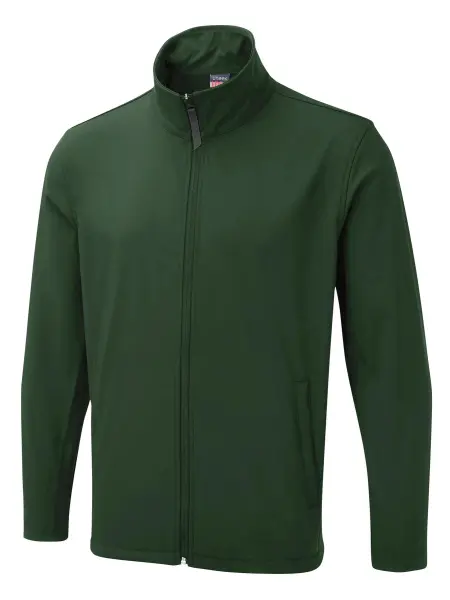 Veste soft shell UX Uneek en vert bouteille, taille L