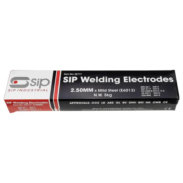 SIP Mild Steel (E6013) Arc Welding Electrodes, 5kg - 5kg x 2.5mm