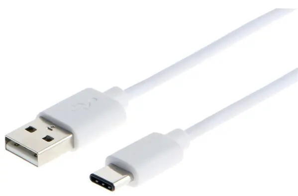 PRO SIGNAL USB 2.0 A to USB-C Cable, 0.5m, White