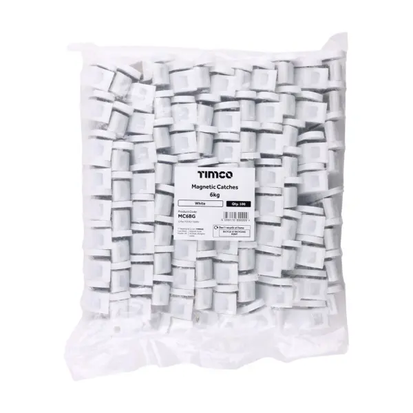 Timco - Μαγνητική Πρέση 6kg Λευκή, Επιφάνειας Τοποθέτηση