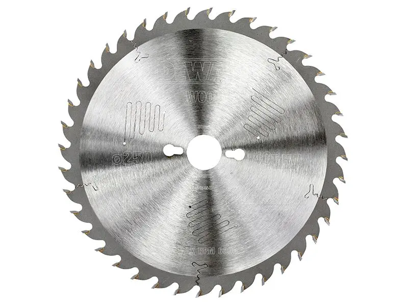 DEWALT Series 60 Circular Saw Blade, 250mm, 40 Teeth