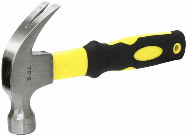 Rolson 226g Midi Claw Hammer Fibreglass Handle, 8oz