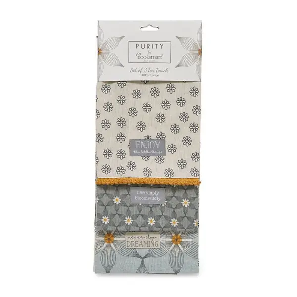 Purity Tea Towels, 3-Pack