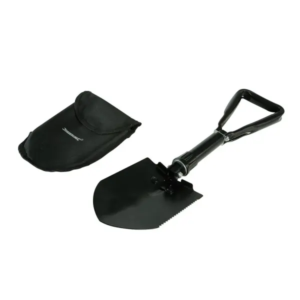 Silverline Folding Shovel with Serrated Blade, 580mm