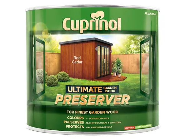 Cuprinol Ultimate Garden Wood Preserver - Red Cedar, 1 Litre