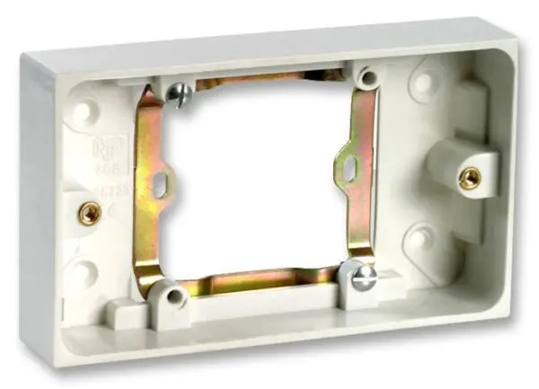 Pro Elec Μετατροπέας Από Μονή Σε Διπλή Πρίζα 13A, Λευκό