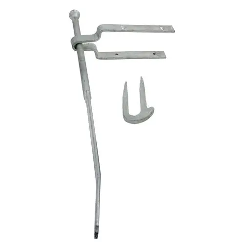 Timco Spring Gate Fastener Set with Staple Catch, Galvanised, 610mm