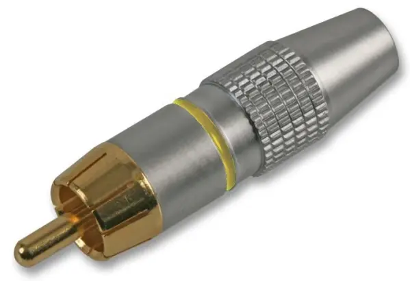 PRO SIGNAL - Connecteur RCA Phono de haute qualité, Jaune