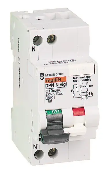 MERLIN GERIN 6A 30mA Type C RCBO, 1+N Pole