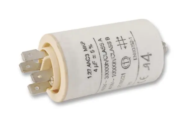 KEMET Motor Run Capacitor, 40 µF, 470 V, Stud Mount M8