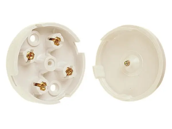 Dencon 4 Terminal Junction Box 5A, White