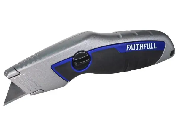 Faithfull Professional Fixed Blade Utility Knife with 5 Blades