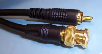 Pro Signal - Téad BNC go RCA Fireann, 3m, 75Ω, Dubh