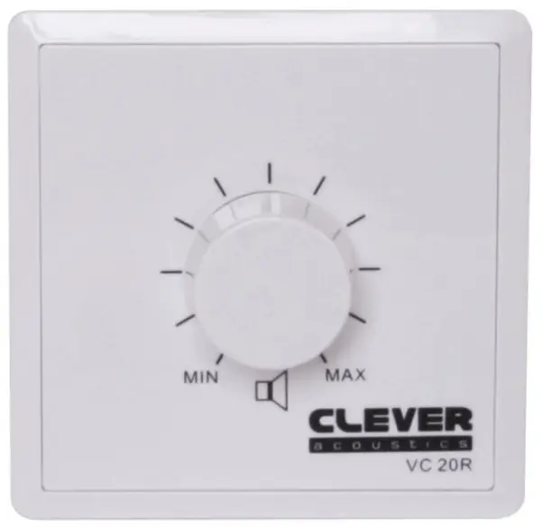 CLEVER ACOUSTICS בקרת עוצמת קול 100V 20W עם ממסר