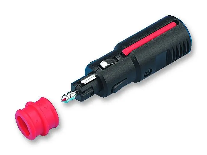 PRO CAR DIN ISO 4165 12V 자동차 시가 라이터 플러그, 8A 퓨즈 미포함