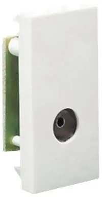 Crabtree TV Coaxial Socket Module, White, 25 x 50mm