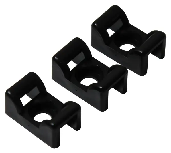 HellermannTyton Cable Tie Mount 6.5mm, Nylon, Pack of 100