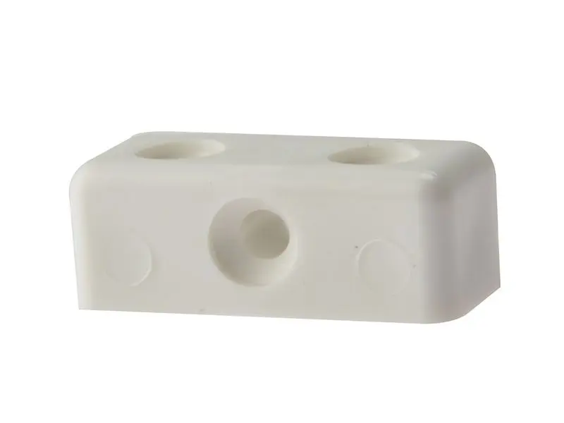 ForgeFix White Modesty Block for 6-8 Gauge Screws, Pack of 100