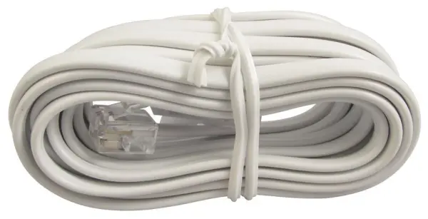 Câble téléphonique croisé PRO SIGNAL RJ11 vers prise BT, 3m, blanc