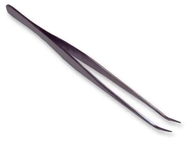 Raraion Heavy Duty Curved Tip Tweezers 175mm Stainless Steel