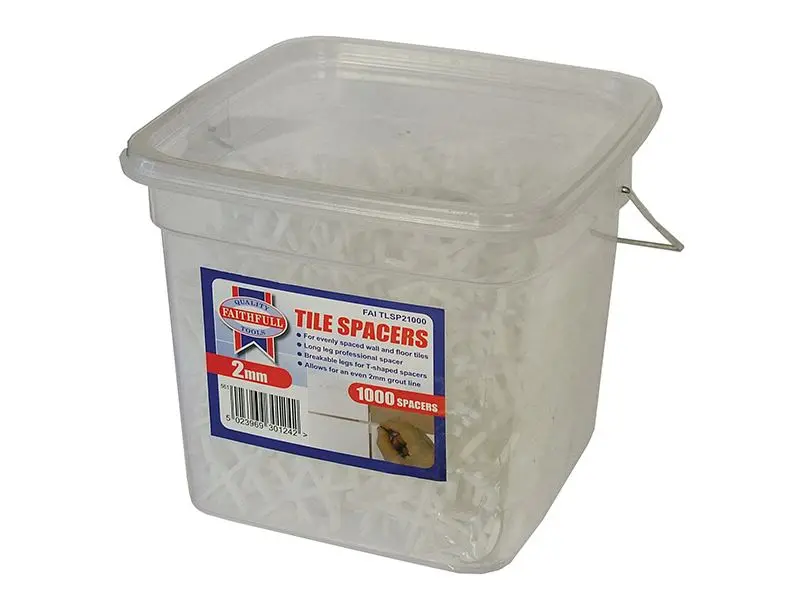 Faithfull 긴 다리 타일 간격재 2mm (1,000개 세트)