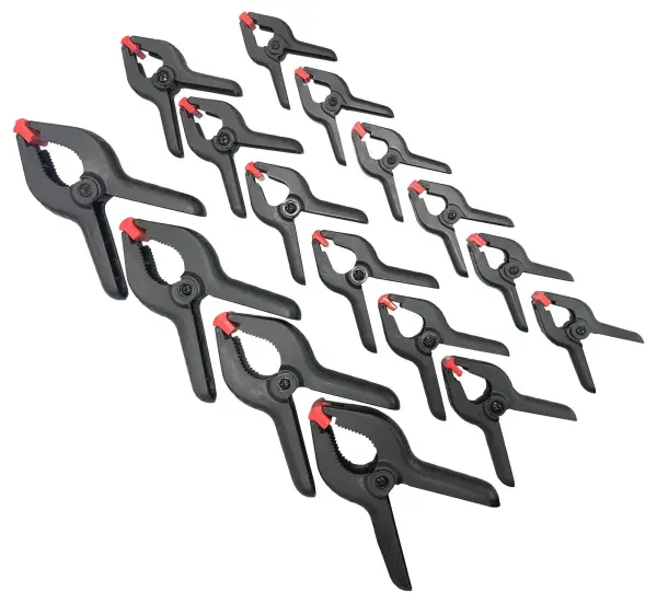 Rolson Tools 16 Piece Nylon Spring Clamp Set