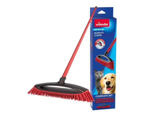 Vileda Pet Pro Rubber Broom, 500g