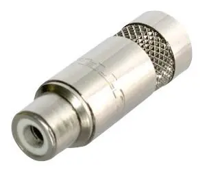 REAN Conector Phono Niquelado, Cabo 7.2mm, 2 Contactos