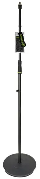 Pied de micro GRAVITY MS23 avec base ronde, noir, 1,6 m