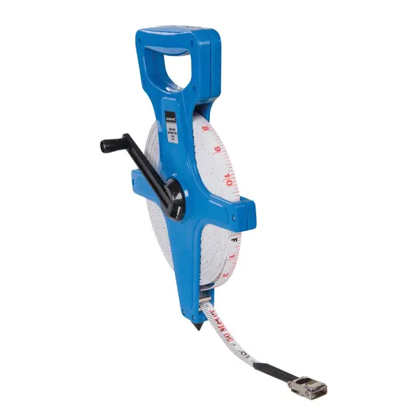 Silverline Mètre ruban arpenteur, 50m x 13mm, dévidoir ouvert