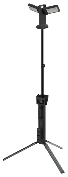ANSMANN 72W 11500lm Rechargeable LED Worklight & Tripod, Black