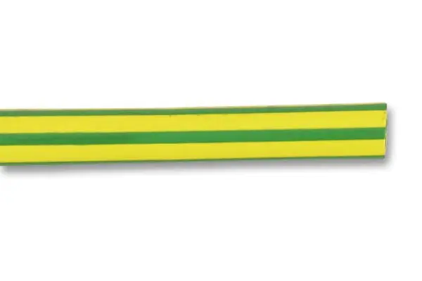 PRO ELEC 2:1 Normal Wall Heat Shrink Tubing, Green/Yellow - 19mm