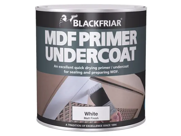 Blackfriar - Apprêt Siccatif pour MDF 250ml Blanc