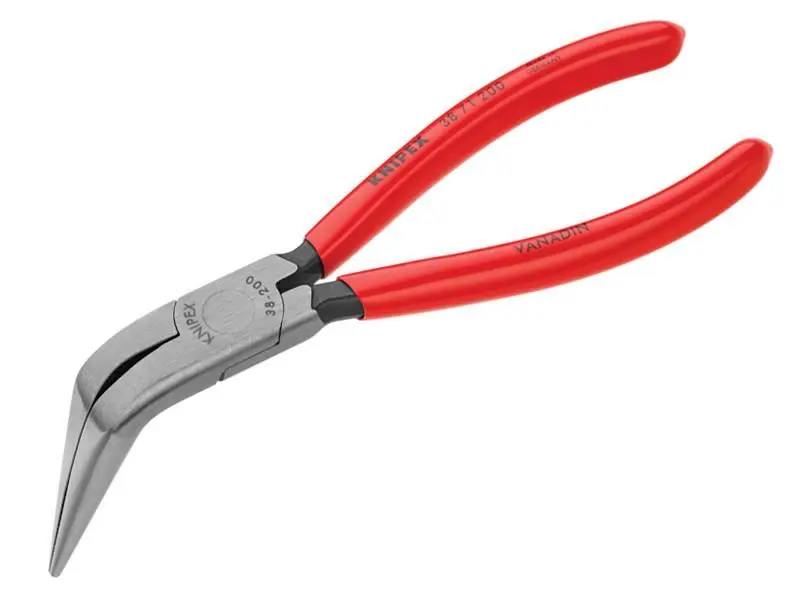 Knipex Mechanic's Bent Nose Pliers 200mm, Vanadium Steel