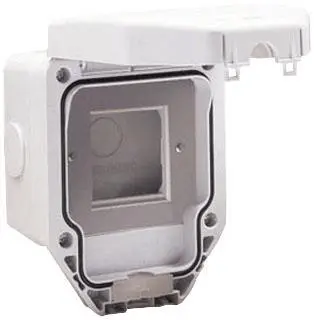 CRABTREE Custodia per Dati 1 Gang 2 Moduli, IP56 Grigio