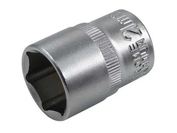 Faithfull 1/2英寸驱动六角套筒 21mm 铬钒钢专业套筒