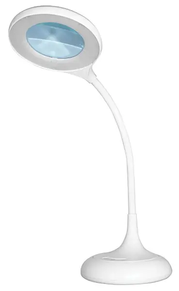Chameleon Desk Magnifier, 8 Dioptres, White, 3X Magnification