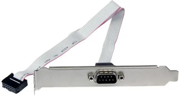 STARTECH 9-Pin D Serial Male to 10-Pin IDC Header Slot Plate, 40cm
