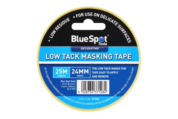Blue Spot Tools 24mm x 25M Low Tack Masking Tape