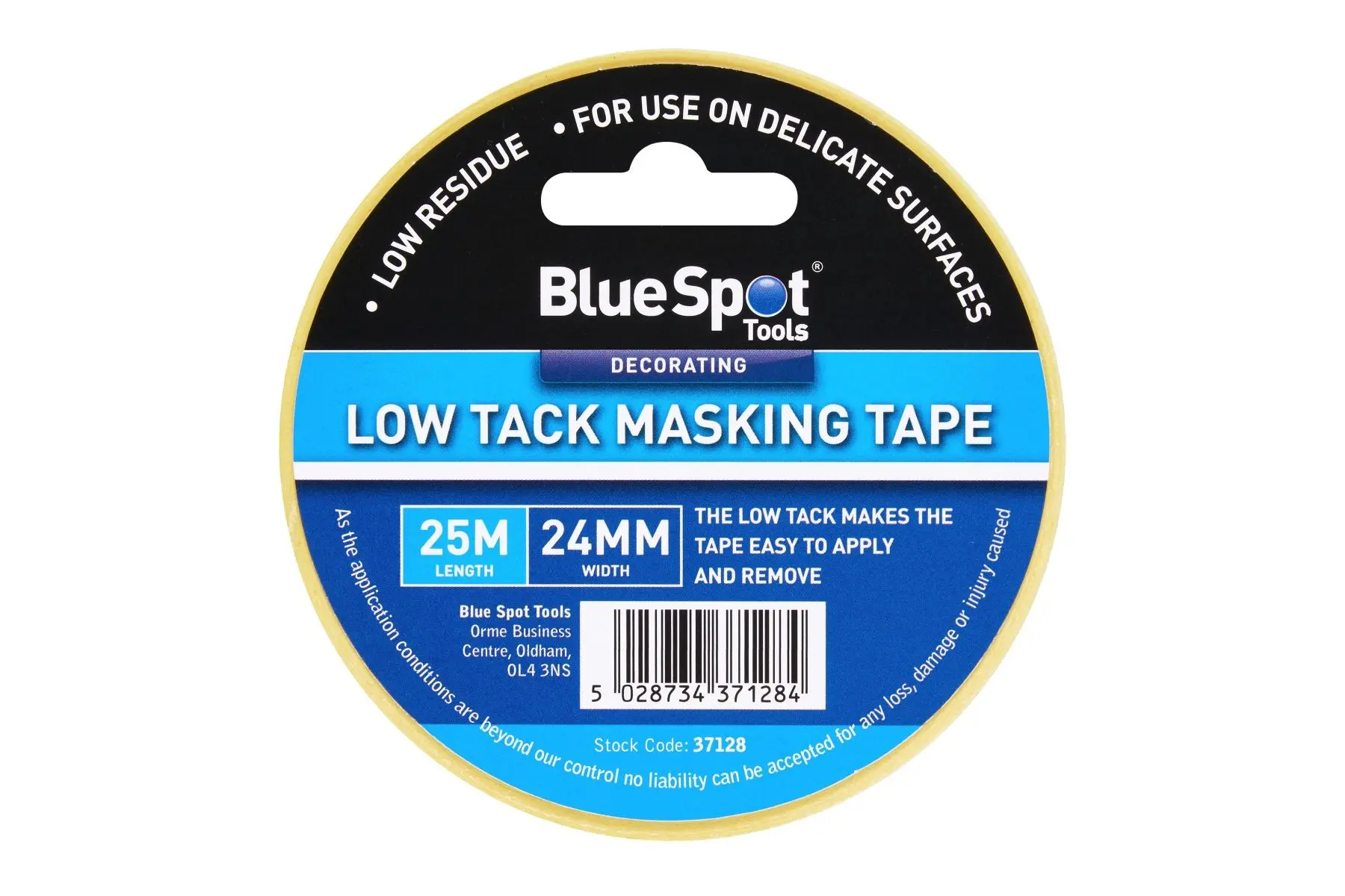 Blue Spot Tools 24mm x 25M Low Tack Masking Tape