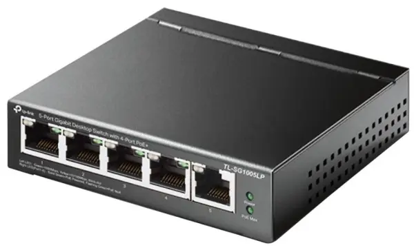 TP-LINK 5포트 기가비트 데스크탑 스위치 PoE+ 지원, 40W 예산