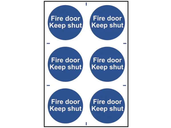Scan Cartelli PVC 'Porta Antincendio Tenere Chiusa' (Confezione da 6, 100x100mm