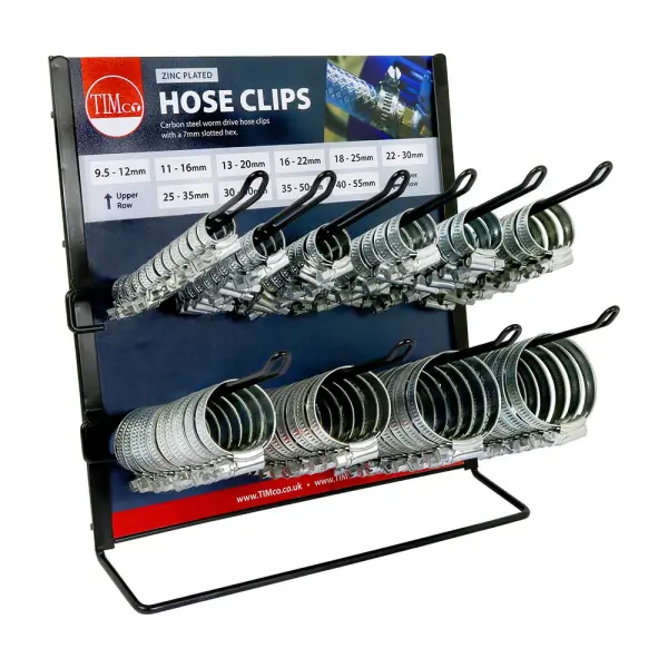 Timco - יחידת תצוגה למכותץ צינורות אבץ (80 חלקים, 8 גדלים)