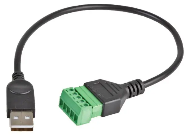 Clever Little Box USB 2.0 Type A to 5-Pin Terminal Block Adaptor, 30cm