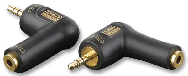 XCALIBER מתאם אודיו סטריאו 3.5 מ''מ זכר לנקבה בזווית 90 מעלות