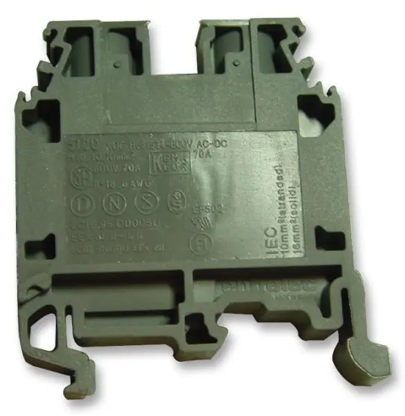 TE Connectivity Entrelec Terminal Block - Grey 10mm
