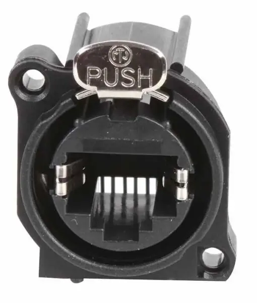 NEUTRIK Socket RJ45 EtherCON de 8 pines, montaje horizontal en PCB