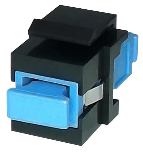 TUK SC-SC Simplex Fibre Keystone Coupler, Black