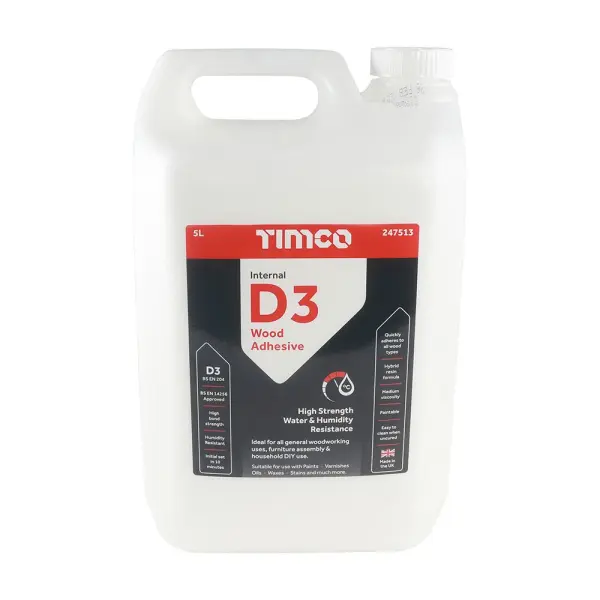 Timco - Colle à bois D3 - 5L